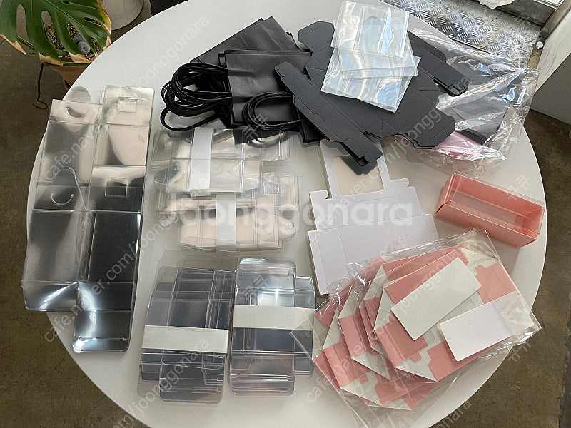 투명포장상자 캔들상자 선물상자 습자지 공단리본 크래프트...--0