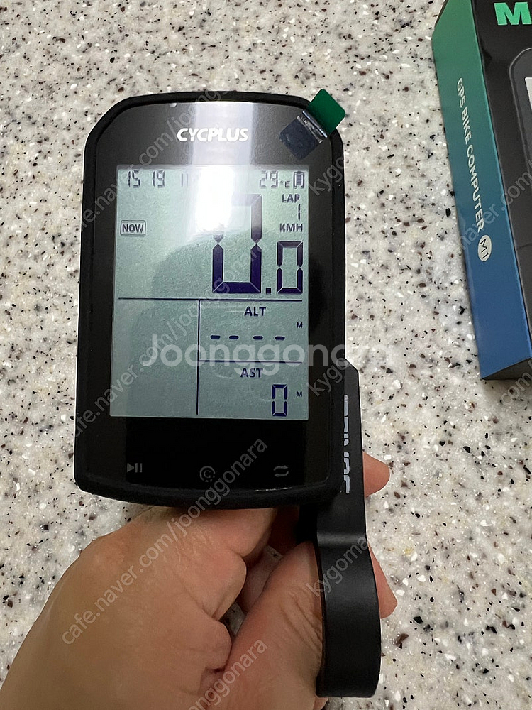 GPS 자전거 대화면 속도계 C타입 충전식 거치대 서비...--5