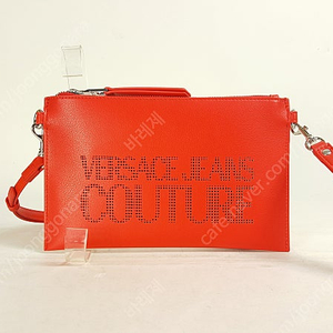 베르사체 빨강색 가죽 여성 클러치백 정품 베르사체진스꾸뛰르