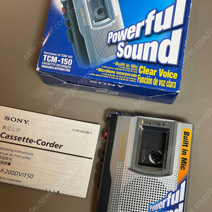SONY 소니 TCM-150 카세트 녹음기 미사용품