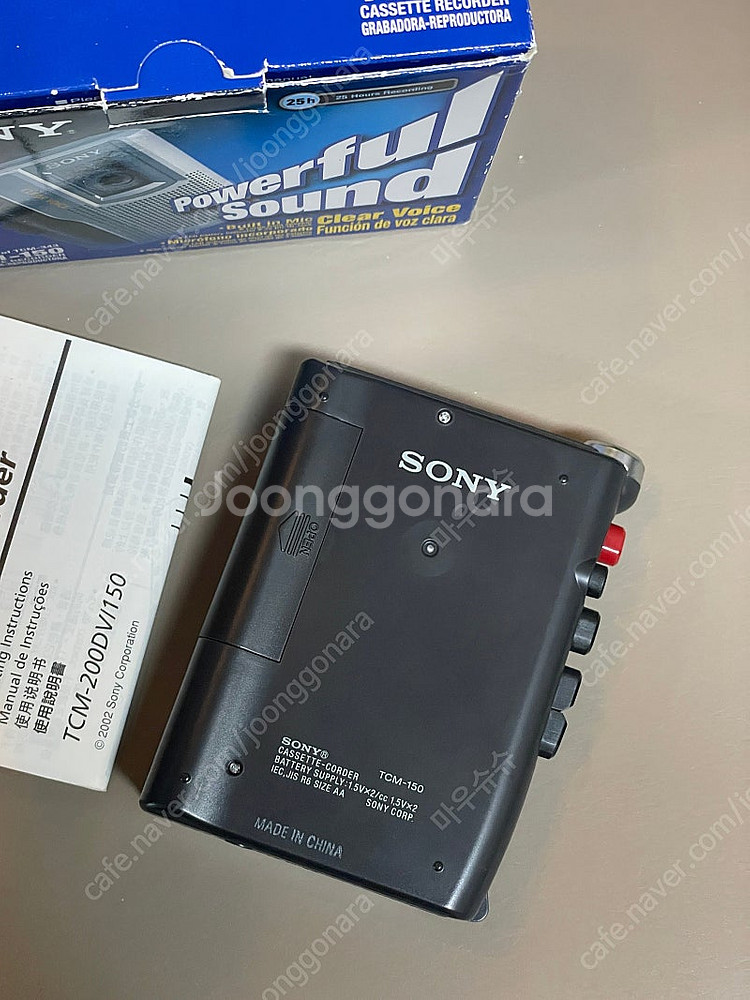 SONY 소니 TCM-150 카세트 녹음기 미사용품--9