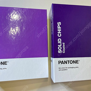 pantone 팬톤 솔리드 칩 코팅, 비코팅 (총 2권) 컬러칩 컬러북 구버전