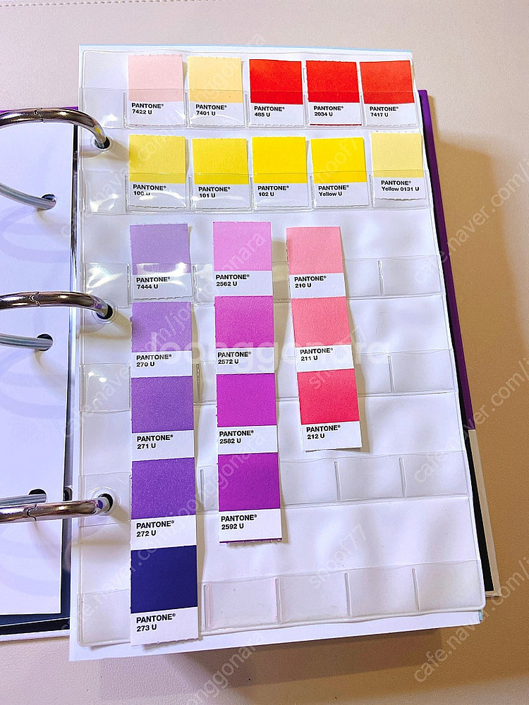 pantone 팬톤 솔리드 칩 코팅, 비코팅 (총 2권...--3