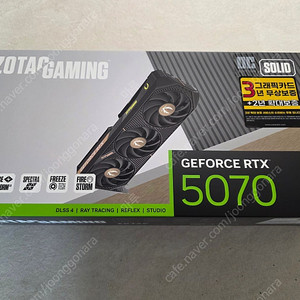 ZOTAC RTX 5070 SOLID 그래픽카드 미개봉
