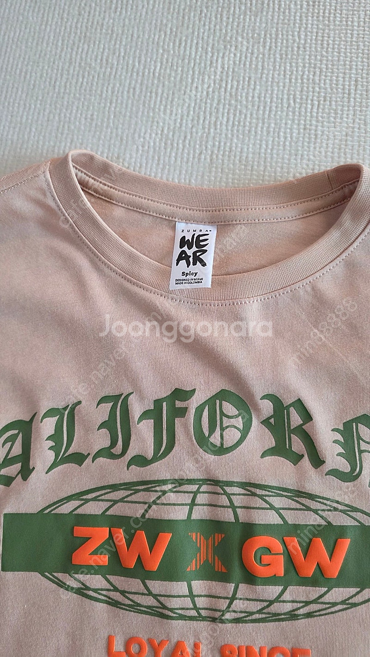 줌바정품 티셔츠 S--1