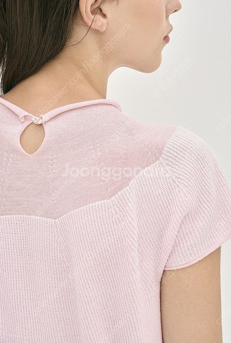 (미착용 새제품!!!)마인 울 브렌드 하프 슬리브 니트...--4