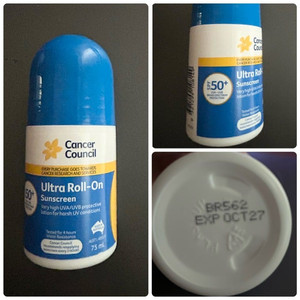 [미개봉 새제품]호주 선크림 캔서카운슬 cancer council Ultra Roll-on형 SPF50+/75ml