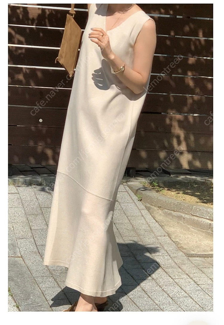 새상품) 보웬 홀가먼트 썸머 네추럴 드레스--1