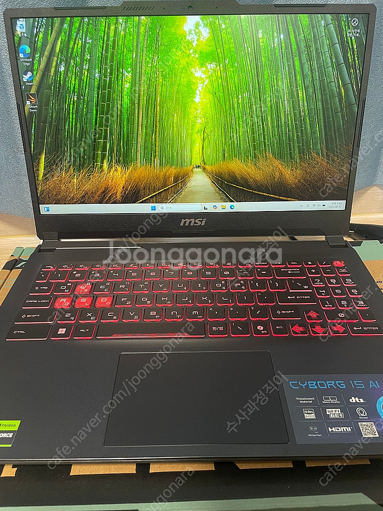 MSI Cyborg 15 AI 게이밍 노트북 rtx40...--1