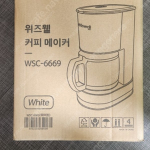 (미개봉새상품) 위즈웰. 커피머신 WSC-6669 화이트 선물용ㆍ으로도 굿~!