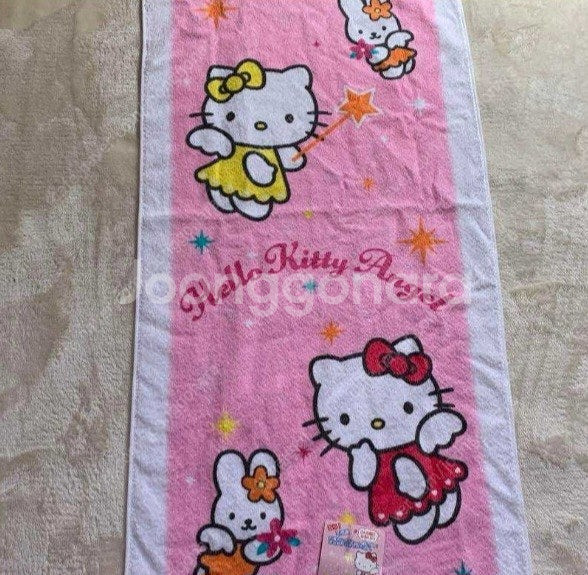 체리키티원단키티큐브퍼즐 딸기키티 병아리키티엔젤미미수건--9