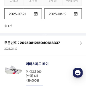 아식스 메타스피드 레이 260
