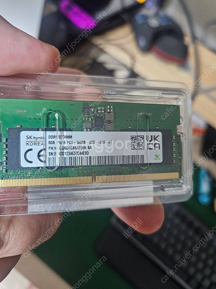 노트북용 램 ddr5 8기가x2 하이닉스 새제품--0