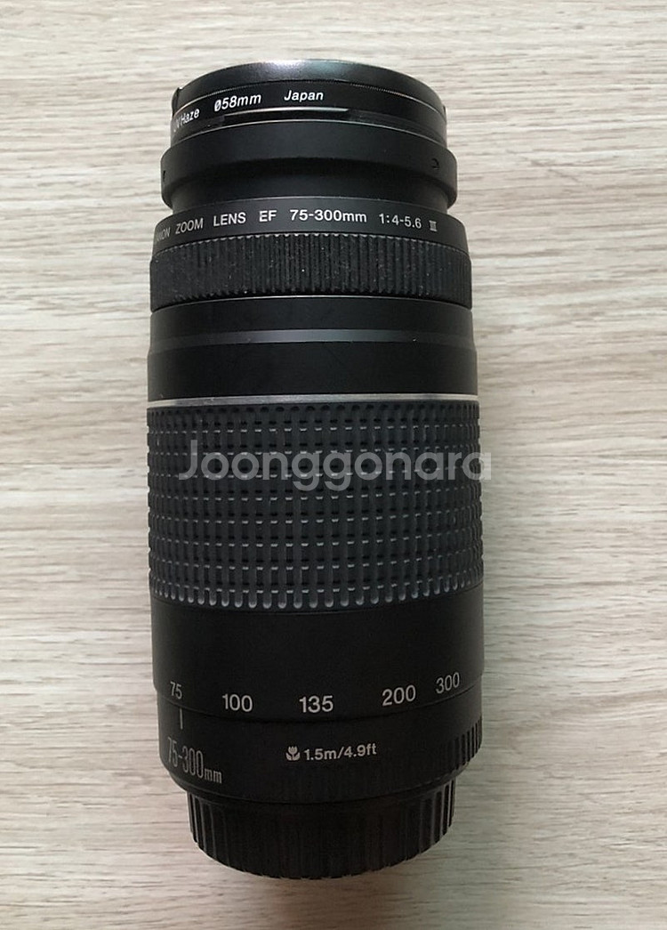 케논75-300 렌즈 판매--1