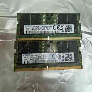 삼성 노트북용 DDR5-5600 16GB 2개 (총 32GB)