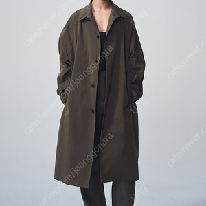 (95) 시스템옴므 24fw 발마칸 트렌치 코트 브라운