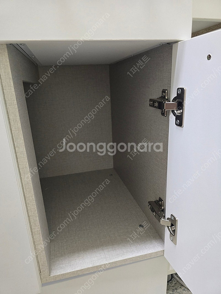 사무실 원룸 농막 화이트 싱크대 개수대 수납장 팝니다--3