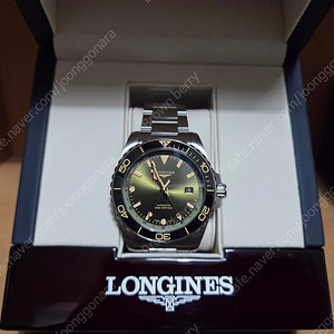 론진 하이드로 콘퀘스트 GMT 43mm 미사용신품