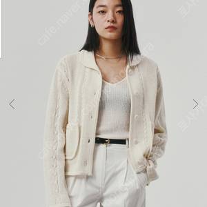 가격내림)스티브알란 썸머니트 가디건 err 도트 스커트