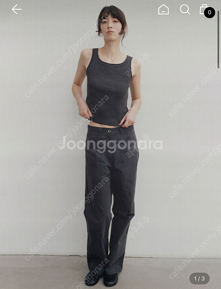 낫띵리튼 Eden washing pants (Charc...--2
