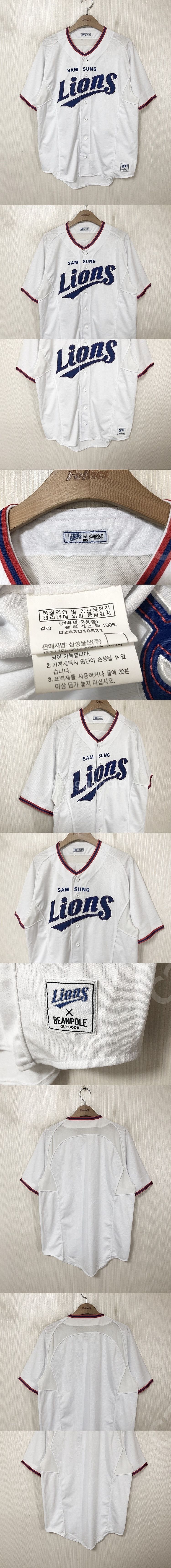 KBO 데상트 삼성라이온즈 선수실착 트레이닝셔츠110 ...--0