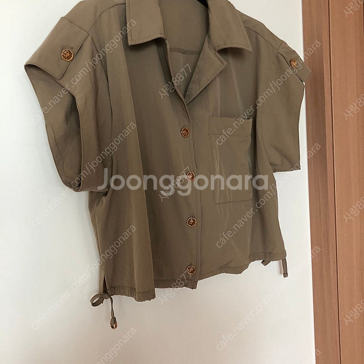 바스락 반팔 자켓 블라우스 경량 셔츠 출근룩 올드머니룩...--4
