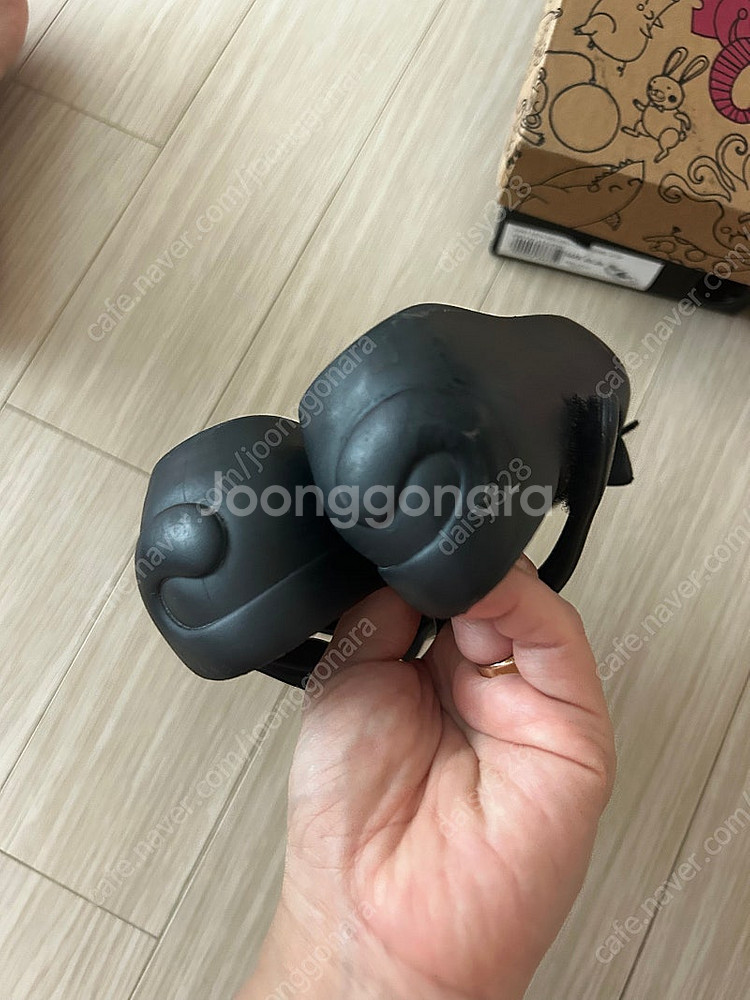 미니멜리사 울트라걸 고양이 젤리슈즈 블랙캣 핑크캣 160 유아젤리슈즈 고양이신발--3