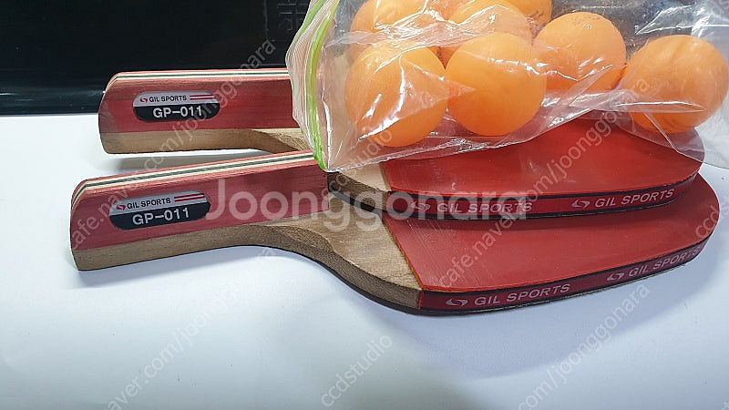 연습용 탁구라켓 + 점수판 + 탁구공--2