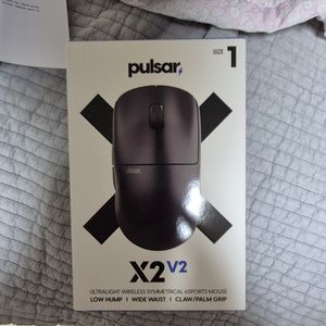 펄사 x2v2 미니 mini 마우스 (블랙) 최근 AS로 프리트레블 및 배터리 교체 완료