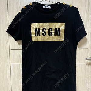 MSGM 금박 티셔츠