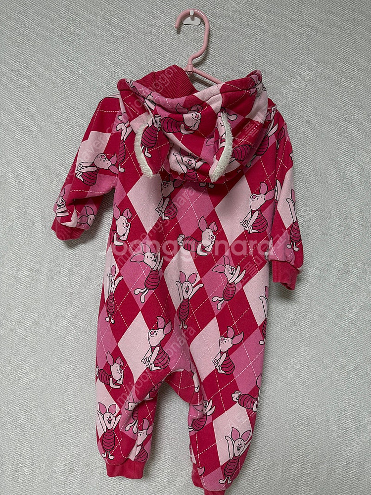 베베드피노 오버롤, 후드집업, 피글렛 90 사이즈--1