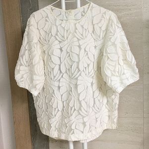 TIME 타임 레이스 블라우스 66
