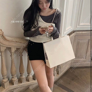 더위시 샵리즈 롱 슬리브 티 차콜