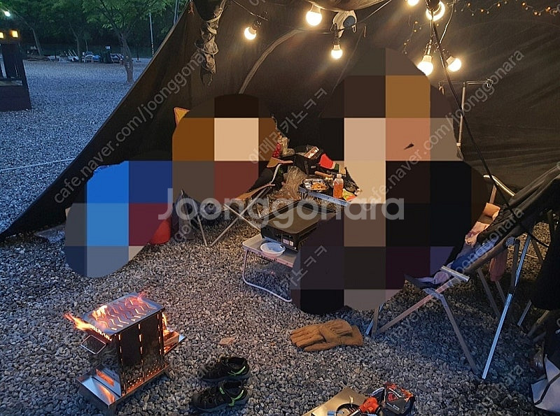 스노우라인 블랙에디션 캠핑 텐트 빠른거래환영--2