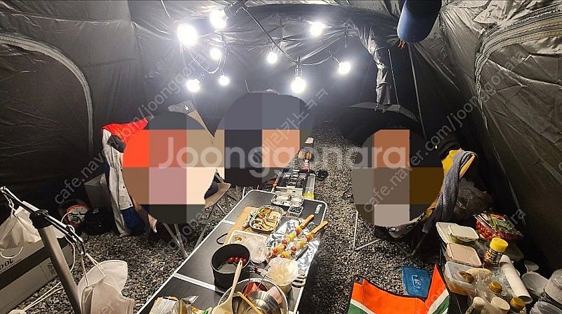 스노우라인 블랙에디션 캠핑 텐트 빠른거래환영--4