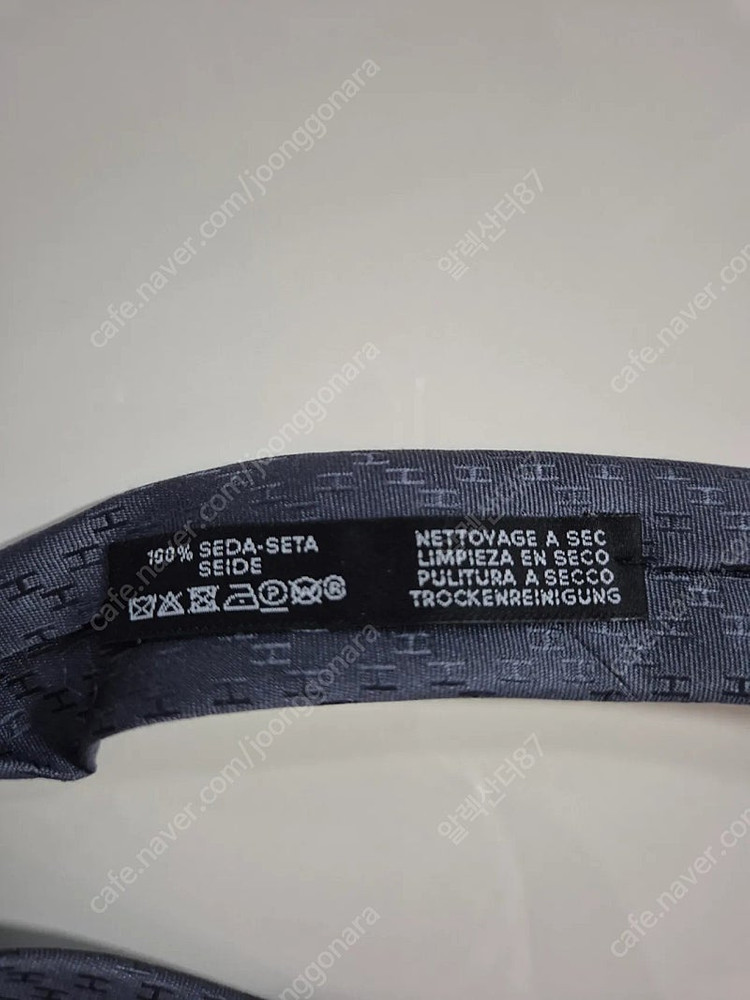 에르메스 파소네 뉴 H 타이 그리 퐁쎄(그레이) 팝니다--6