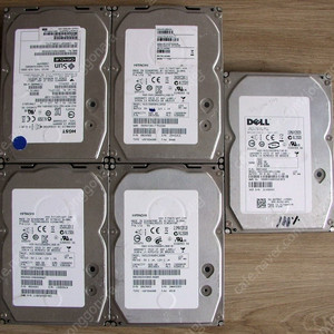 히타치 3.5" SAS HDD 4개 일괄 600GB 300GB