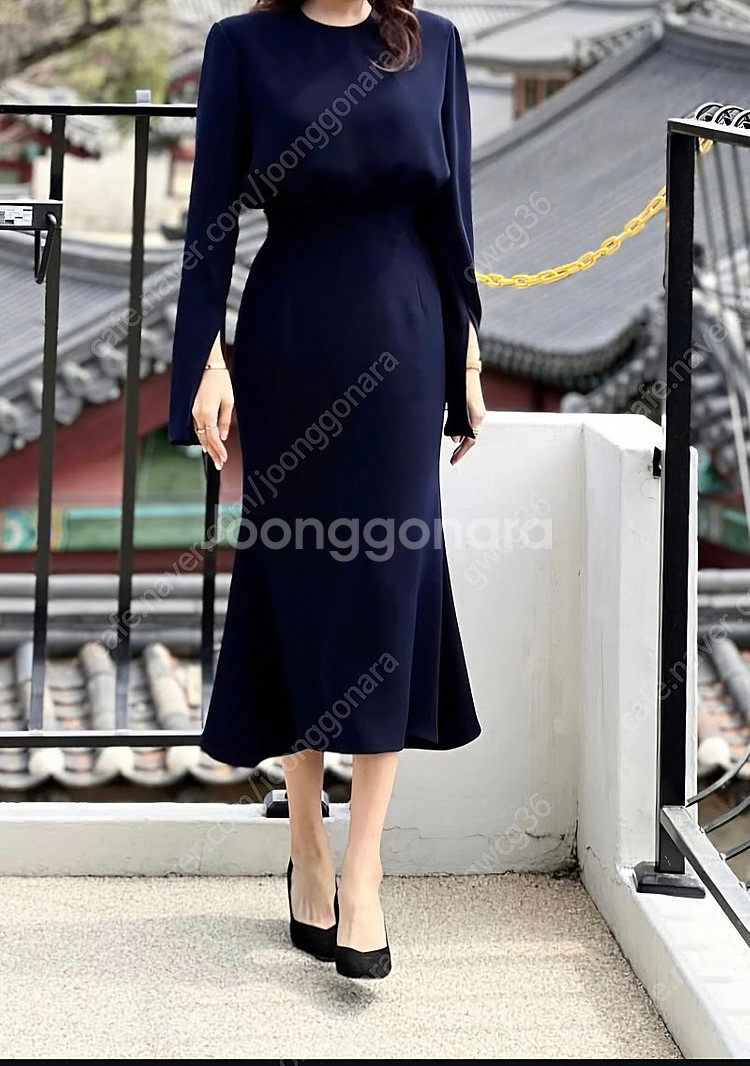 [새상품] 트리드×강영주 콜라보 위즐리드레스(다크네이비...--1