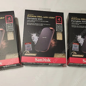 샌디스크 E82 4테라 4tb ssd 미개봉