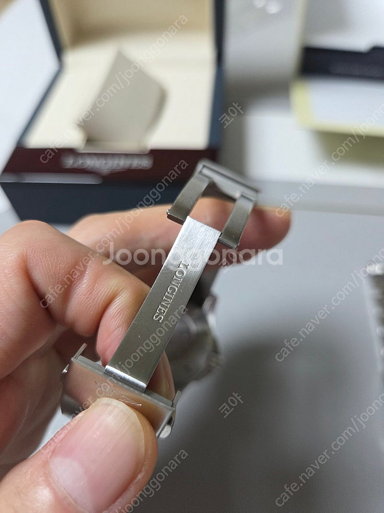 론진 하콘 러버 그레이 41mm--4
