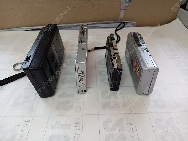 빈티지 네쇼날 소니 아이와 휴대용 녹음기 4개--5