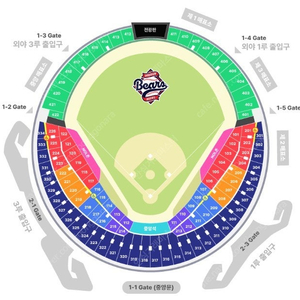 [기아 vs 두산] 08/16(토), 08/17(일) 3루 외야 지정석 (2연석 * 2), 중앙 네이비석 (4연석) [매진 임박]