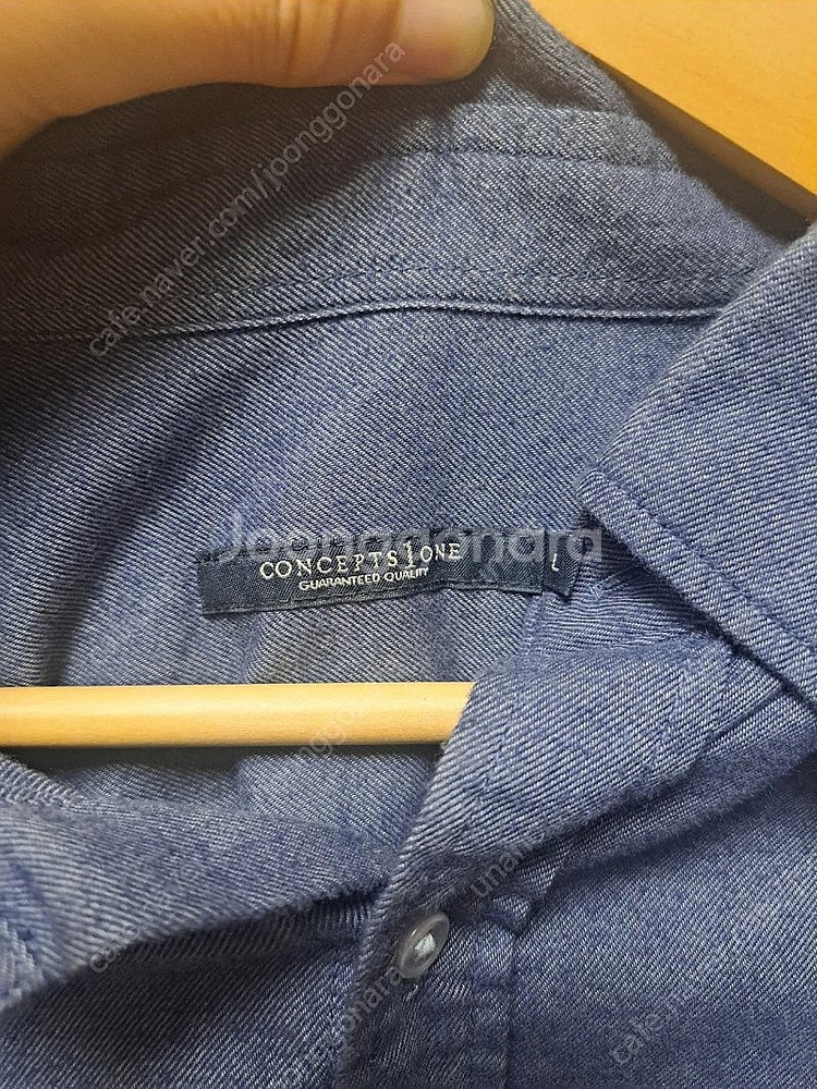컨셉원 네이비 셔츠 L--1