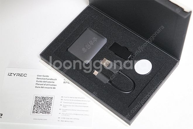 izyrec 이지렉 초소형 녹음기 블랙 32GB 미사용...--1