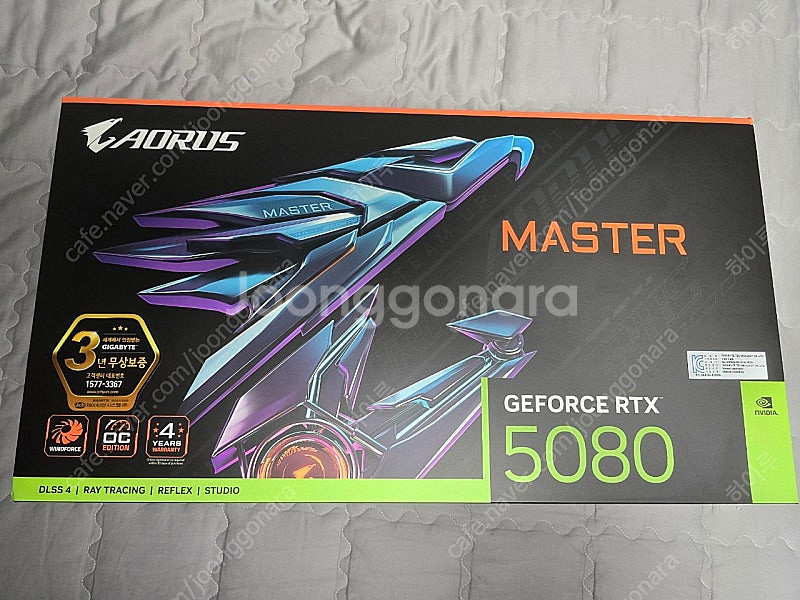 [새제품]기가바이트 rtx5080 어로스마스터 제이씨현...--0