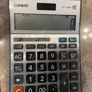 카시오 계산기 DF-120BM ﻿