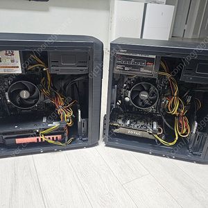 사무실 컴퓨턱쇼체후 남은3대 넘겨봅니다. 라이젠 4350g 3200g 2대