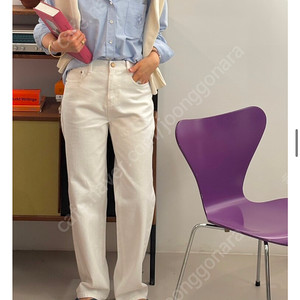 쎄모먼 화이트 데님 36 Stuart Denim [White]