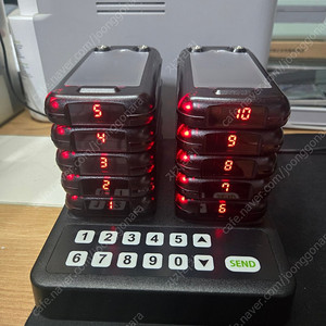 카페진동벨 리텍 rcl 진동벨 10개 세트 팔아요 1개월사용