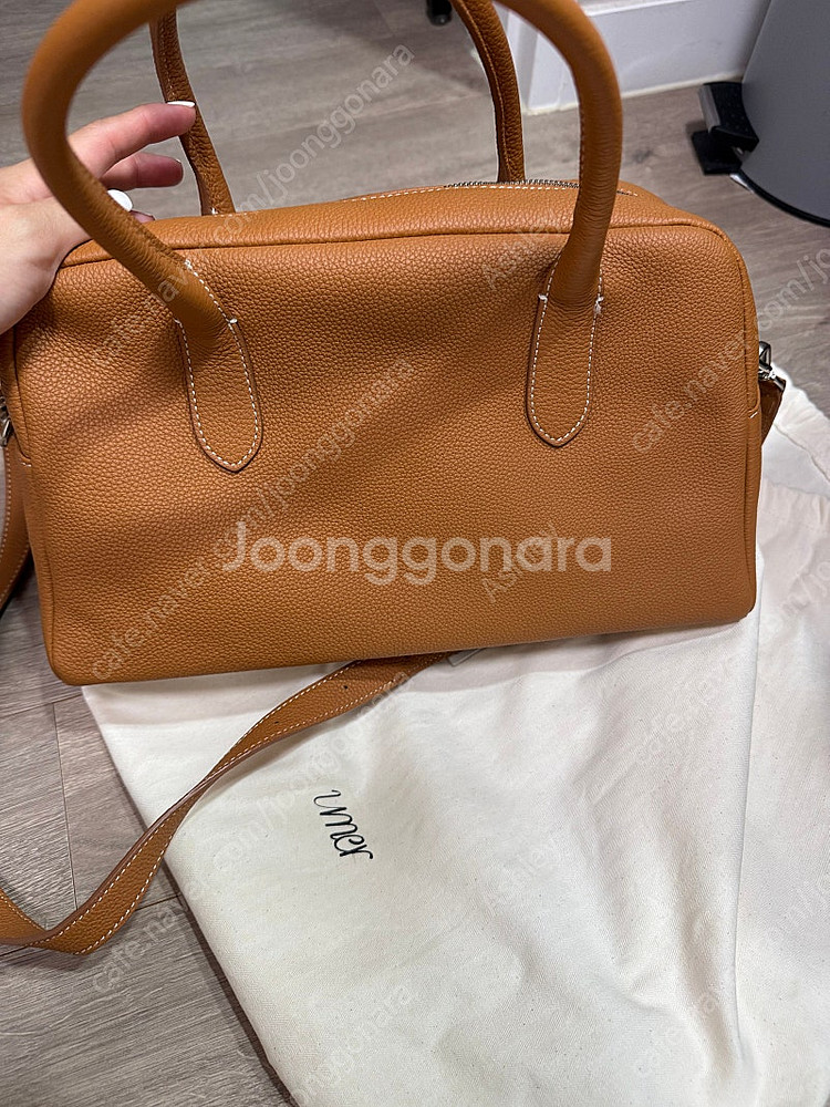 유메르 보스턴백 카멜 (한번도안맨새것)--0